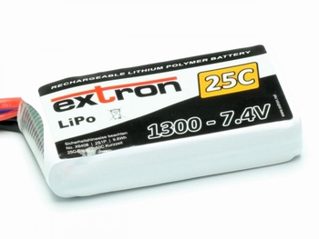 LiPo Extron 1300mAh - 7,4V 25C