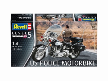 US Police Motorbike 1:8