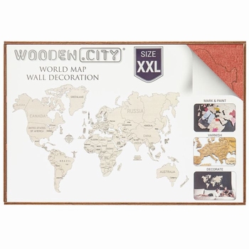World Map Wall Decoration XXL