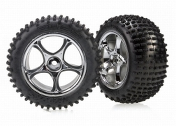 Tires & wheels, assembled (Tracer 2.2" chrome wheels, Alias®